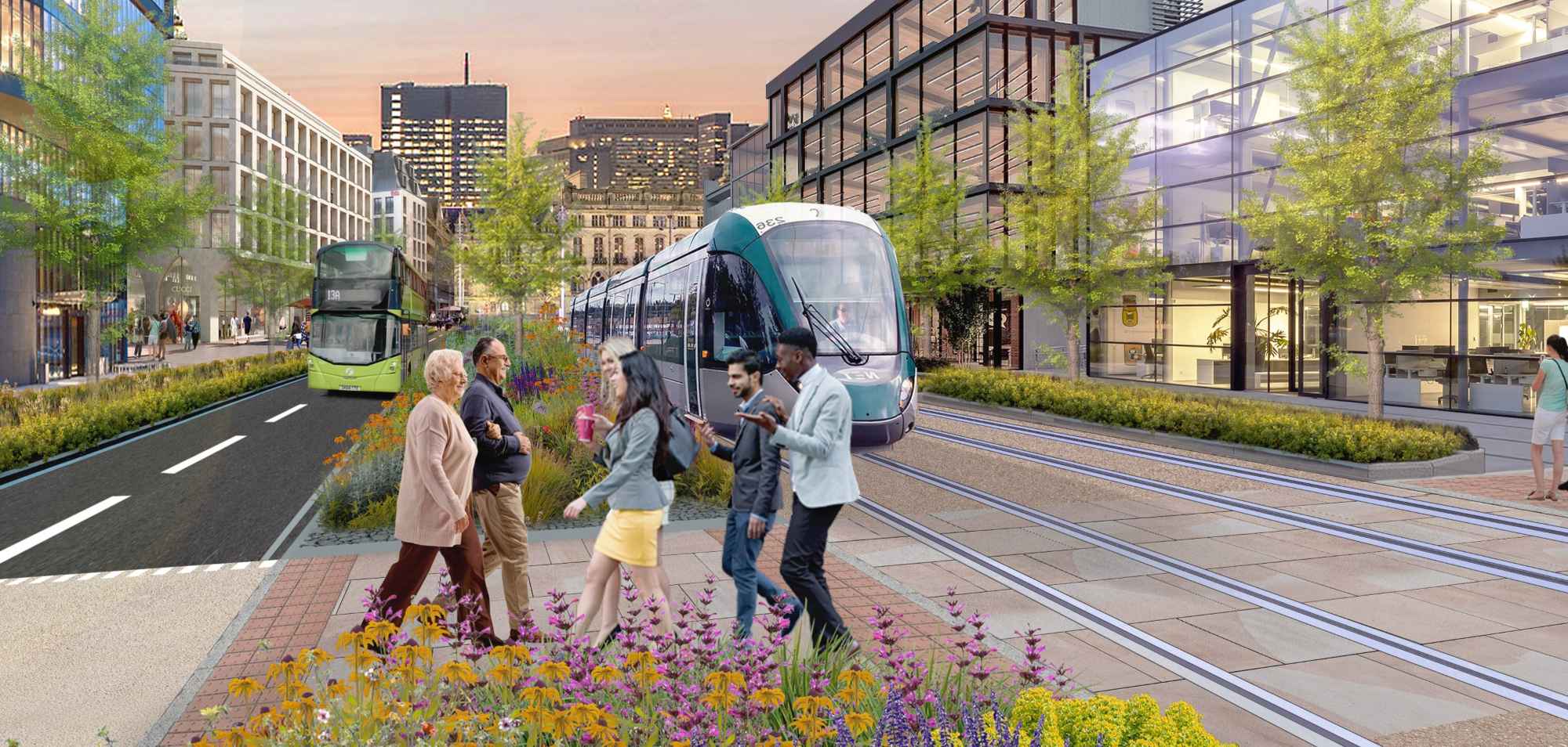 Concept illustration of West Yorkshire Mass Transit